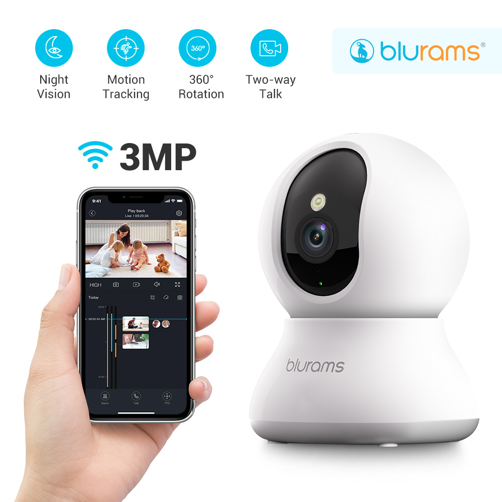 Eufy Camera E220 - Kamera blurams hewan peliharaan 2K, kamera