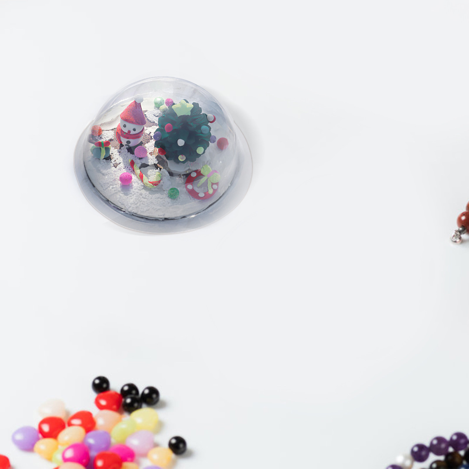 12 Buah Penutup Kubah Bola Sal - Plastic Dome Clear ulasan dan harga