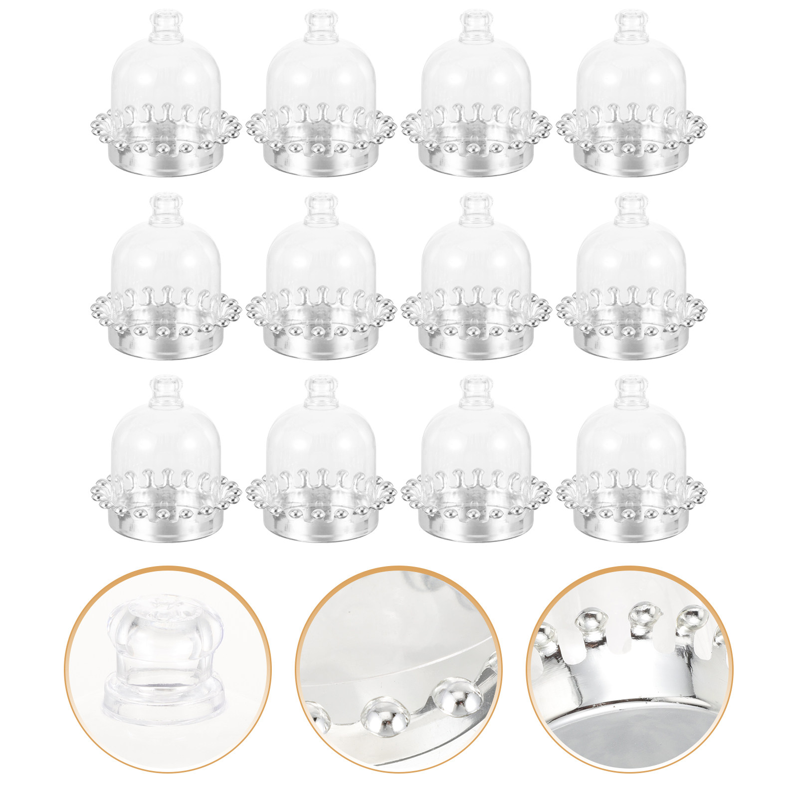 12 Buah Penutup Kubah Tempat K - Plastic Dome Clear ulasan dan harga